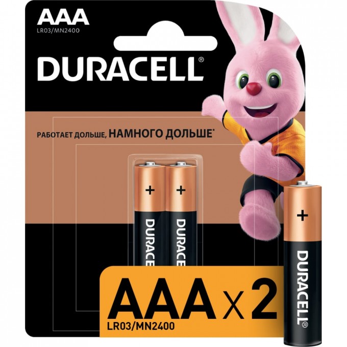 Литиевые батарейки DURACELL LR03-2BL BASIC CN B0026812