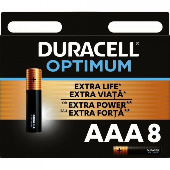 Алкалиновые батарейки DURACELL Optimum B0056025